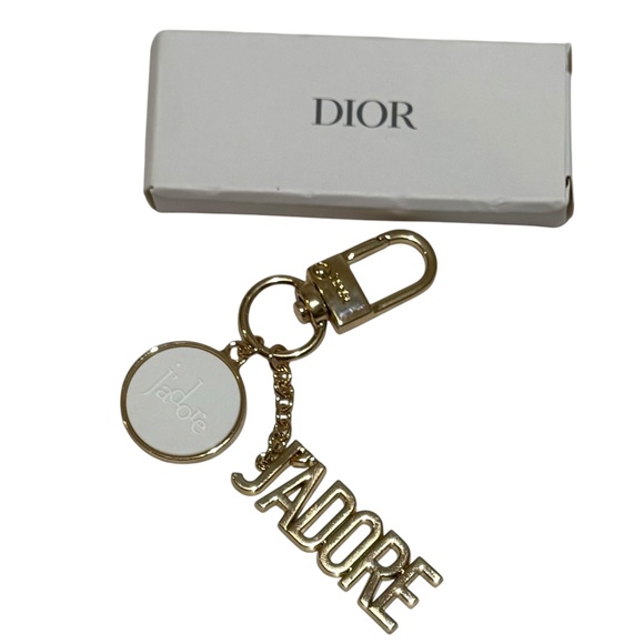 DIOR Women's Gold Bijou De Sac Bag Charm Keychain, NIB - Picture 1 of 8